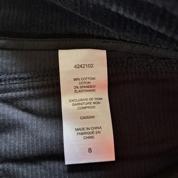 S.C. & Co Ladies Corduroy Skirt Womens Size 8 Pull On Black Cord Skirt  NWT - Picture 9 of 12